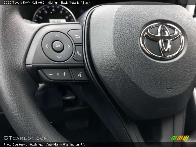 Midnight Black Metallic / Black 2020 Toyota RAV4 XLE AWD