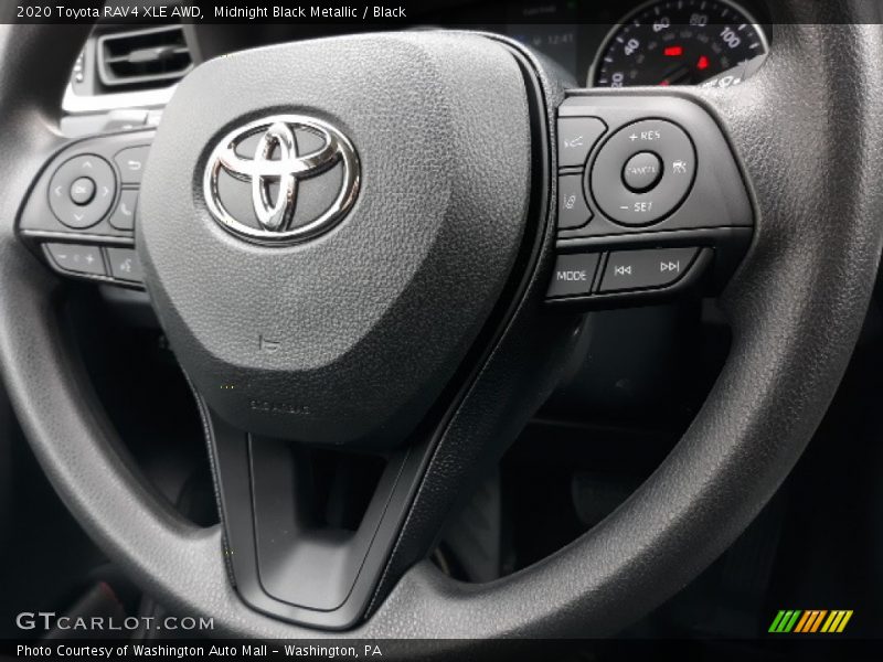 Midnight Black Metallic / Black 2020 Toyota RAV4 XLE AWD