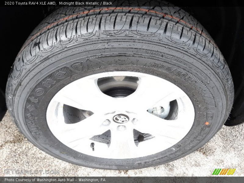 Midnight Black Metallic / Black 2020 Toyota RAV4 XLE AWD
