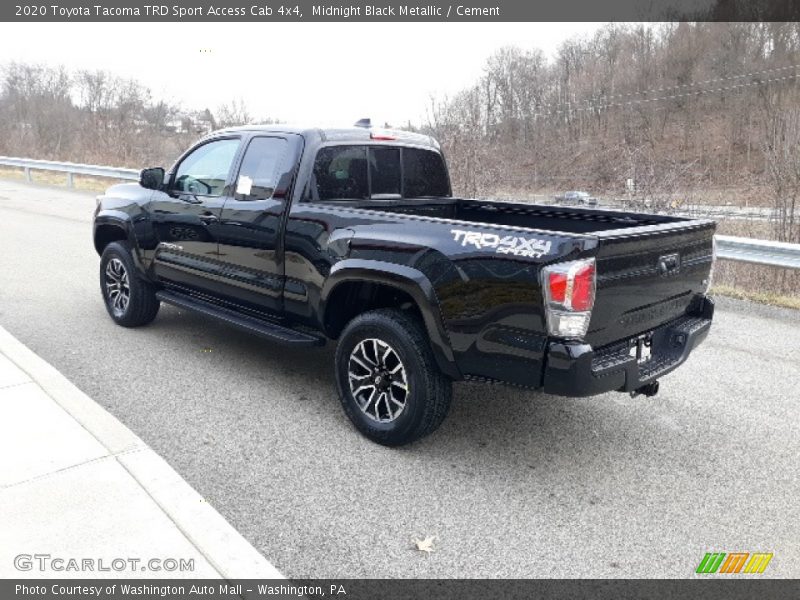 Midnight Black Metallic / Cement 2020 Toyota Tacoma TRD Sport Access Cab 4x4