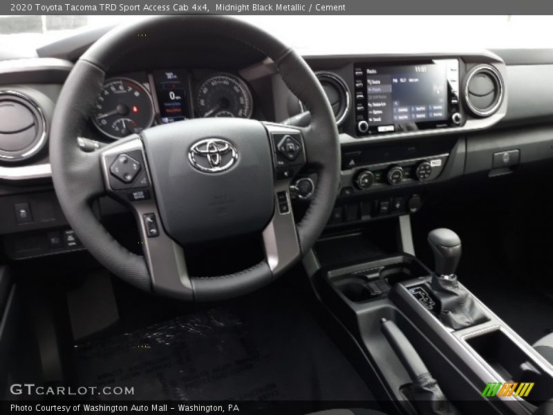 Midnight Black Metallic / Cement 2020 Toyota Tacoma TRD Sport Access Cab 4x4