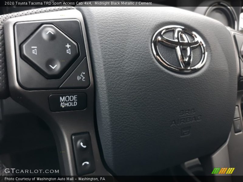 Midnight Black Metallic / Cement 2020 Toyota Tacoma TRD Sport Access Cab 4x4