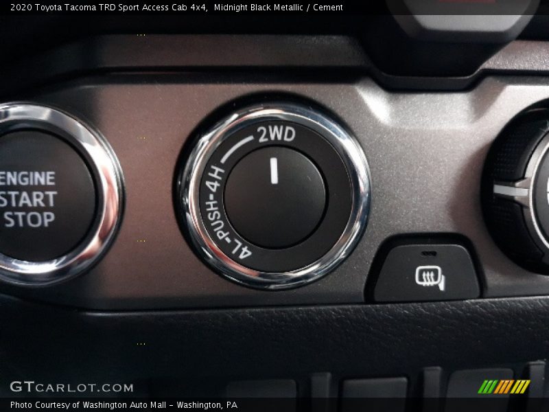 Midnight Black Metallic / Cement 2020 Toyota Tacoma TRD Sport Access Cab 4x4