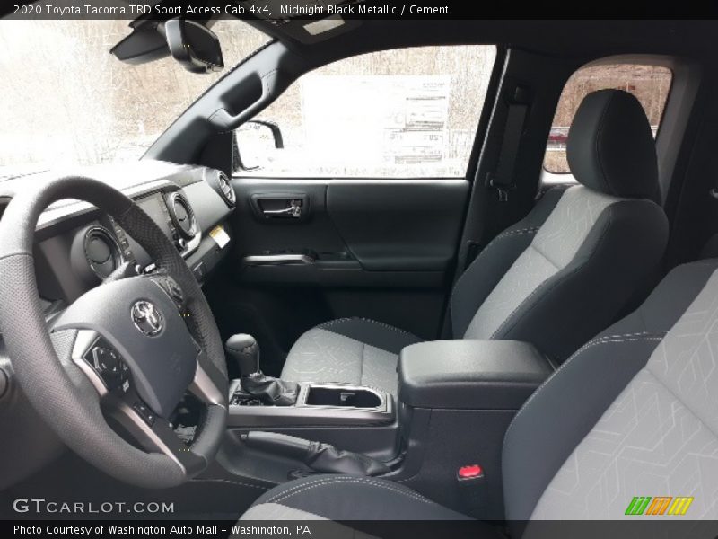 Midnight Black Metallic / Cement 2020 Toyota Tacoma TRD Sport Access Cab 4x4
