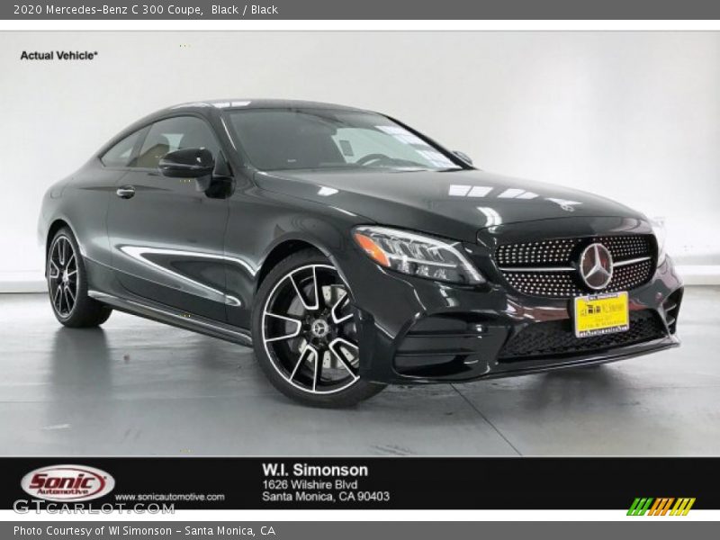 Black / Black 2020 Mercedes-Benz C 300 Coupe