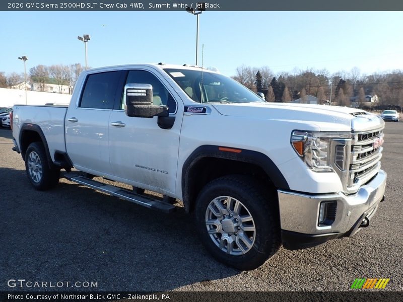 Summit White / Jet Black 2020 GMC Sierra 2500HD SLT Crew Cab 4WD