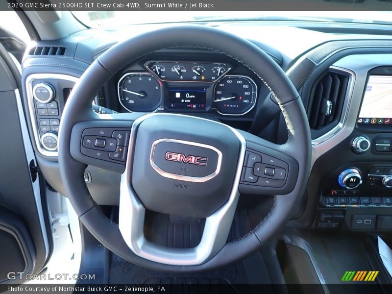 Summit White / Jet Black 2020 GMC Sierra 2500HD SLT Crew Cab 4WD