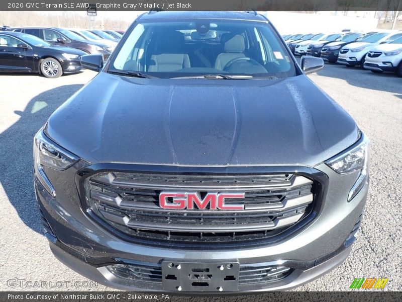 Graphite Gray Metallic / Jet Black 2020 GMC Terrain SLE AWD
