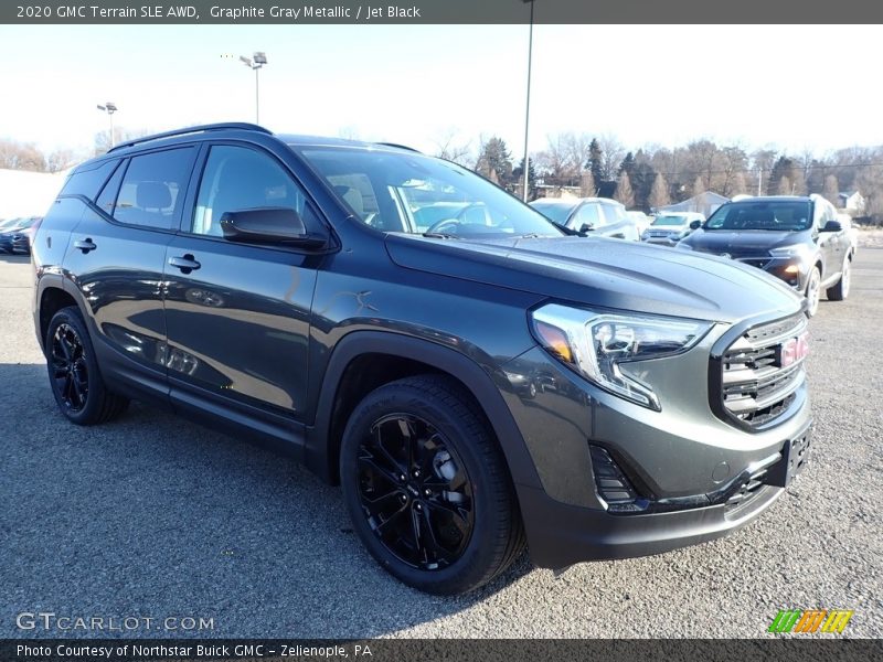 Graphite Gray Metallic / Jet Black 2020 GMC Terrain SLE AWD