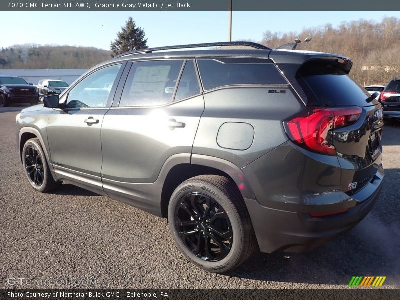 Graphite Gray Metallic / Jet Black 2020 GMC Terrain SLE AWD