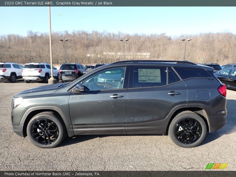 Graphite Gray Metallic / Jet Black 2020 GMC Terrain SLE AWD