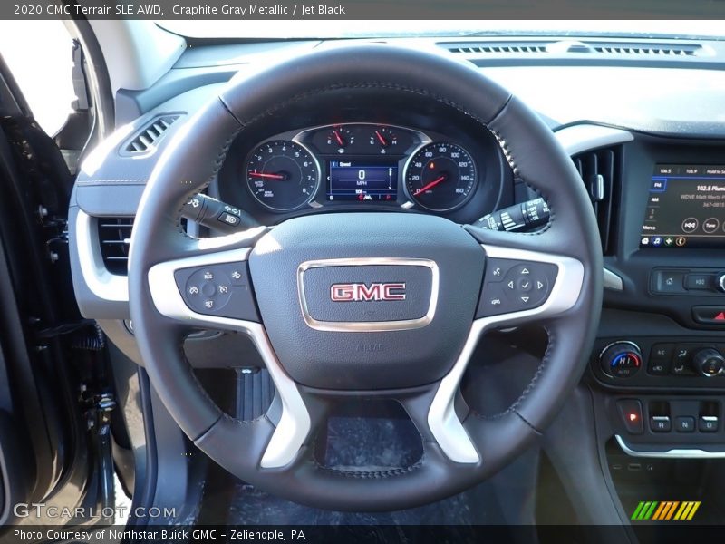 Graphite Gray Metallic / Jet Black 2020 GMC Terrain SLE AWD