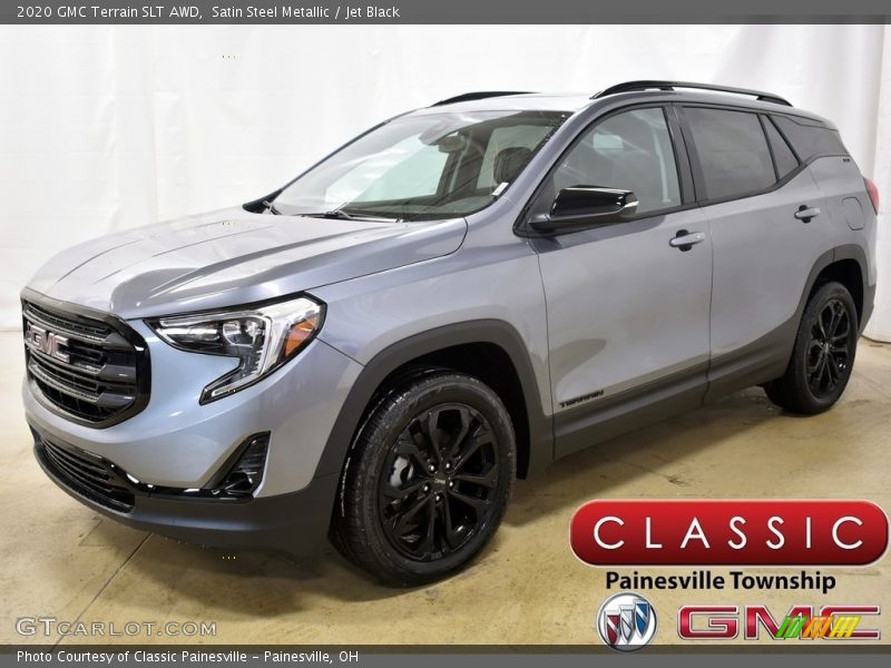Satin Steel Metallic / Jet Black 2020 GMC Terrain SLT AWD