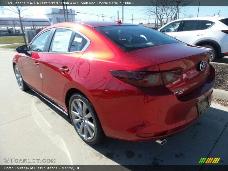 Soul Red Crystal Metallic / Black 2020 Mazda MAZDA3 Preferred Sedan AWD