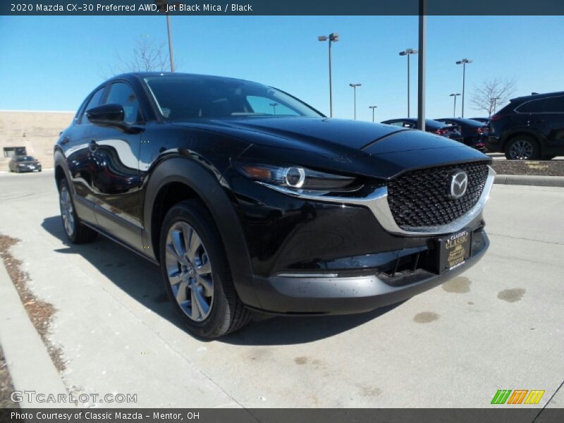 Jet Black Mica / Black 2020 Mazda CX-30 Preferred AWD
