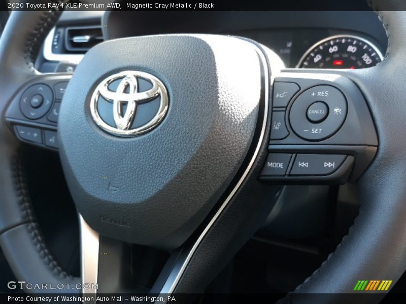 Magnetic Gray Metallic / Black 2020 Toyota RAV4 XLE Premium AWD