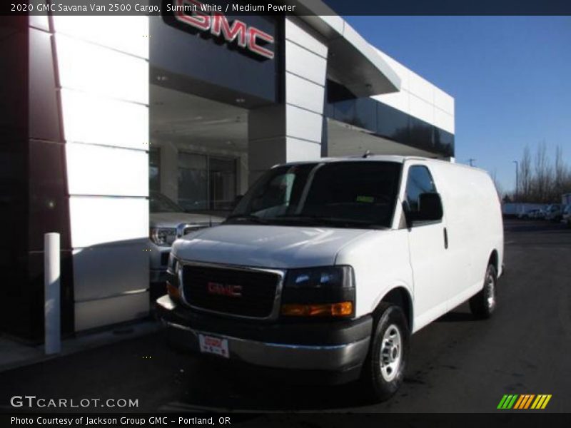 Summit White / Medium Pewter 2020 GMC Savana Van 2500 Cargo