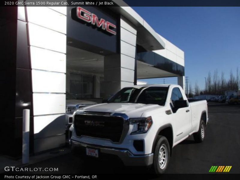 Summit White / Jet Black 2020 GMC Sierra 1500 Regular Cab