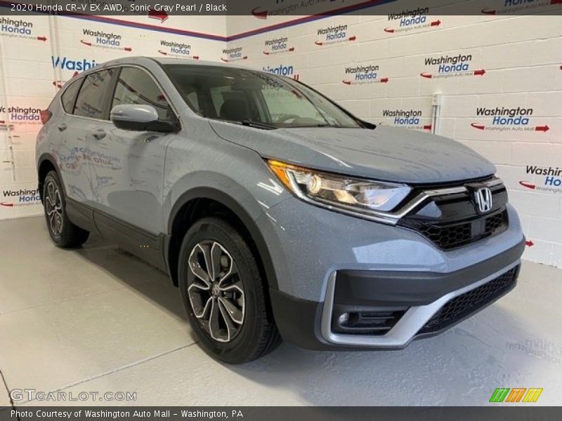 Sonic Gray Pearl / Black 2020 Honda CR-V EX AWD