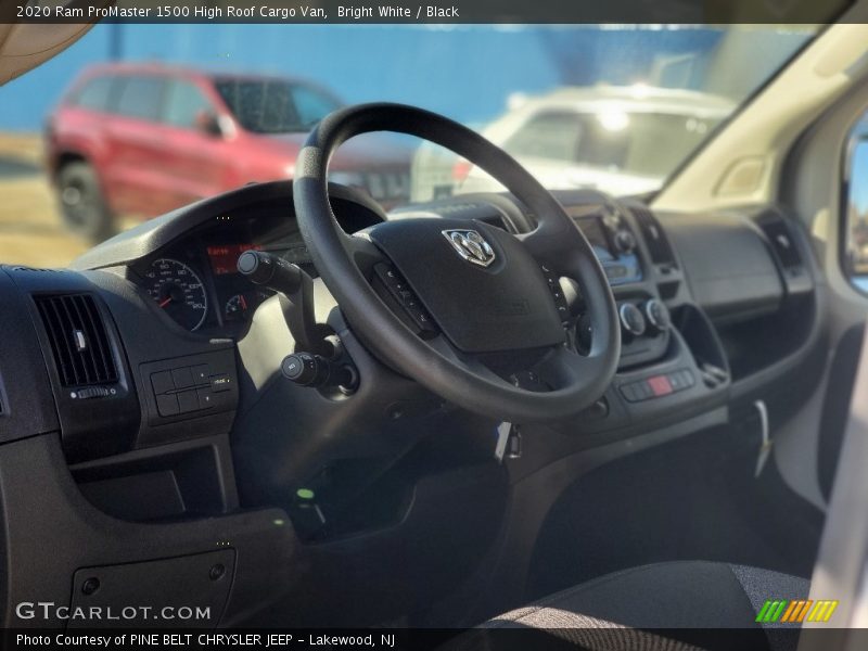 Bright White / Black 2020 Ram ProMaster 1500 High Roof Cargo Van