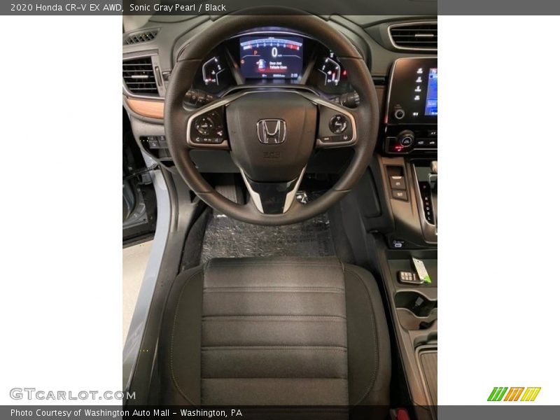 Sonic Gray Pearl / Black 2020 Honda CR-V EX AWD