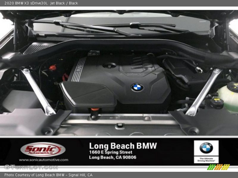 Jet Black / Black 2020 BMW X3 sDrive30i