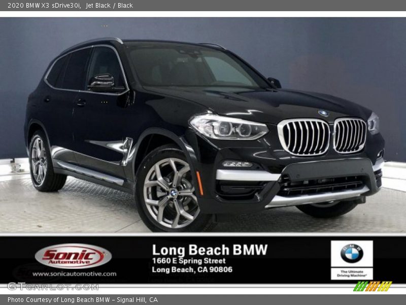 Jet Black / Black 2020 BMW X3 sDrive30i