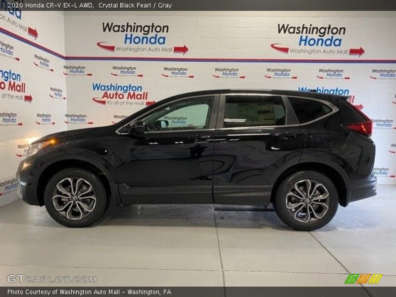 Crystal Black Pearl / Gray 2020 Honda CR-V EX-L AWD