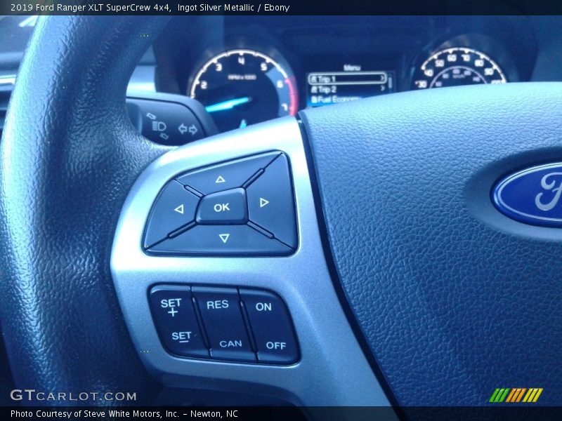 Ingot Silver Metallic / Ebony 2019 Ford Ranger XLT SuperCrew 4x4