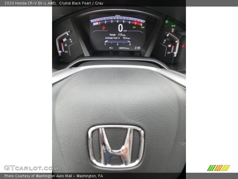 Crystal Black Pearl / Gray 2020 Honda CR-V EX-L AWD