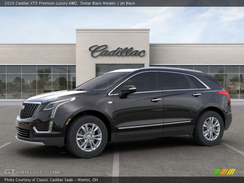 Stellar Black Metallic / Jet Black 2020 Cadillac XT5 Premium Luxury AWD