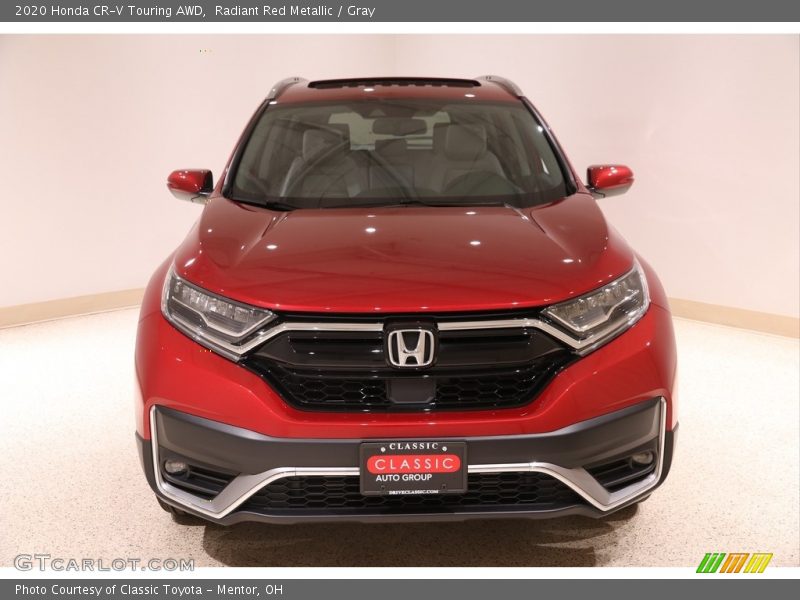Radiant Red Metallic / Gray 2020 Honda CR-V Touring AWD