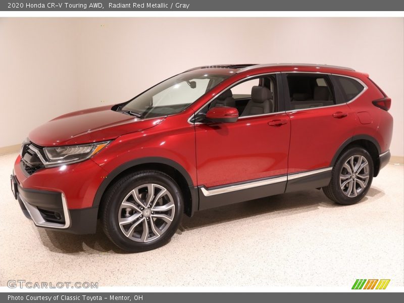 Radiant Red Metallic / Gray 2020 Honda CR-V Touring AWD