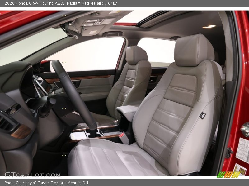 Radiant Red Metallic / Gray 2020 Honda CR-V Touring AWD