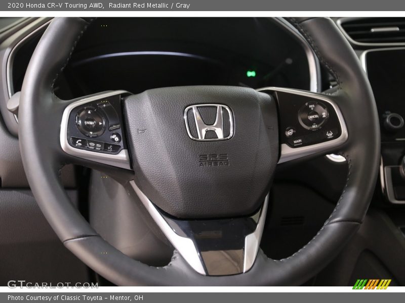 Radiant Red Metallic / Gray 2020 Honda CR-V Touring AWD