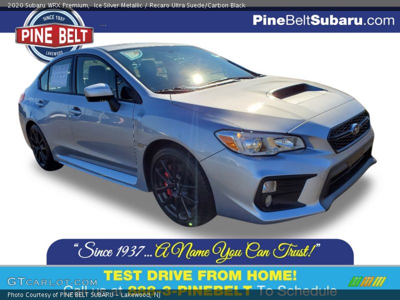 Ice Silver Metallic / Recaro Ultra Suede/Carbon Black 2020 Subaru WRX Premium