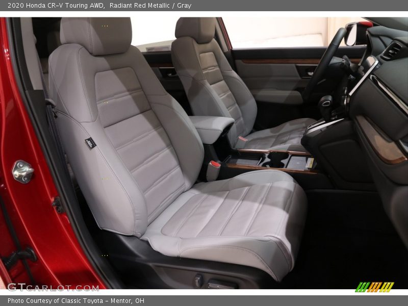 Radiant Red Metallic / Gray 2020 Honda CR-V Touring AWD