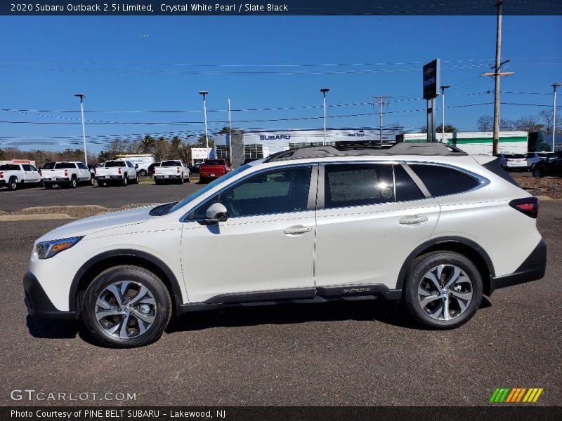 Crystal White Pearl / Slate Black 2020 Subaru Outback 2.5i Limited