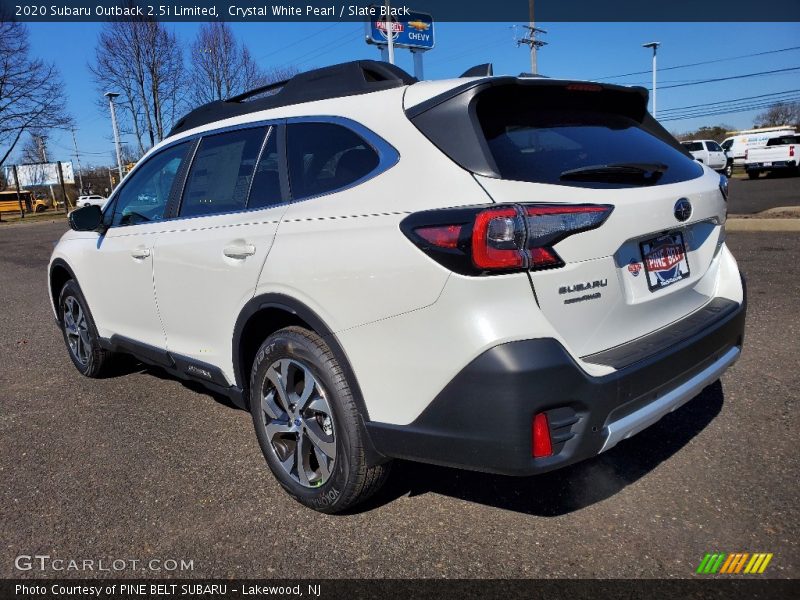 Crystal White Pearl / Slate Black 2020 Subaru Outback 2.5i Limited
