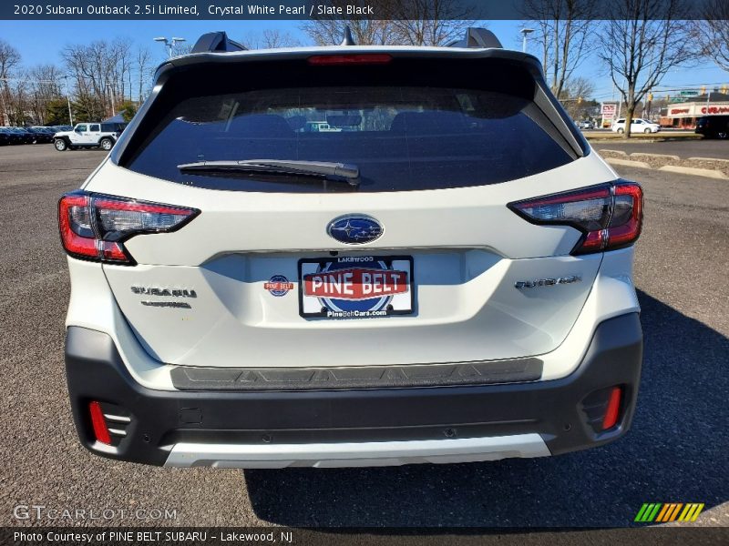 Crystal White Pearl / Slate Black 2020 Subaru Outback 2.5i Limited