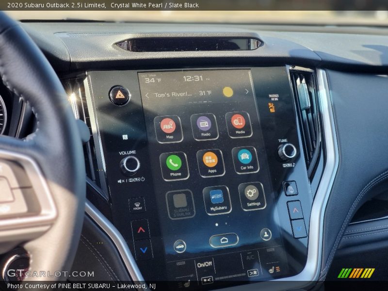 Crystal White Pearl / Slate Black 2020 Subaru Outback 2.5i Limited