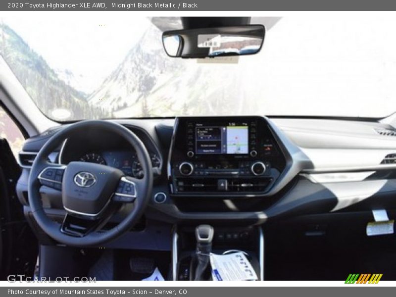 Midnight Black Metallic / Black 2020 Toyota Highlander XLE AWD