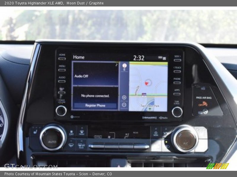 Moon Dust / Graphite 2020 Toyota Highlander XLE AWD