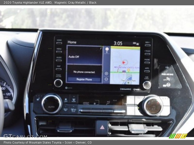 Magnetic Gray Metallic / Black 2020 Toyota Highlander XLE AWD