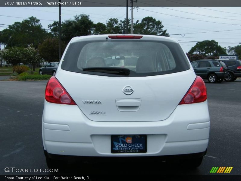 Fresh Powder / Beige 2007 Nissan Versa S