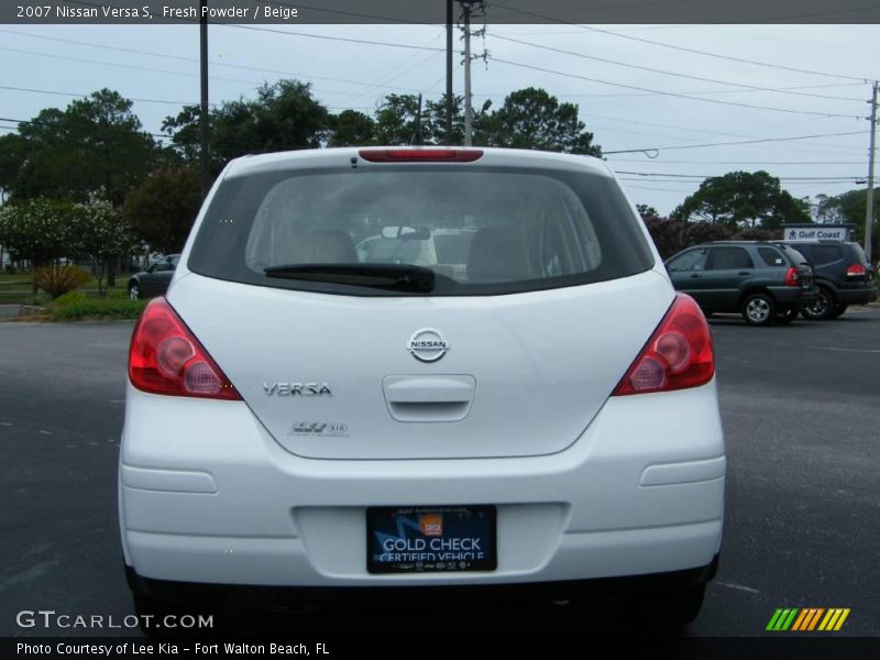 Fresh Powder / Beige 2007 Nissan Versa S