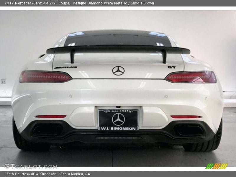 designo Diamond White Metallic / Saddle Brown 2017 Mercedes-Benz AMG GT Coupe