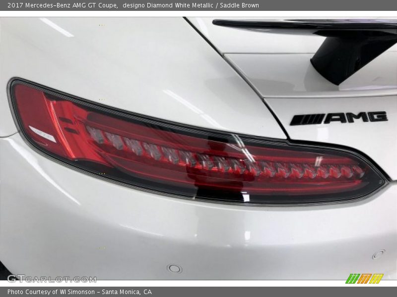 designo Diamond White Metallic / Saddle Brown 2017 Mercedes-Benz AMG GT Coupe