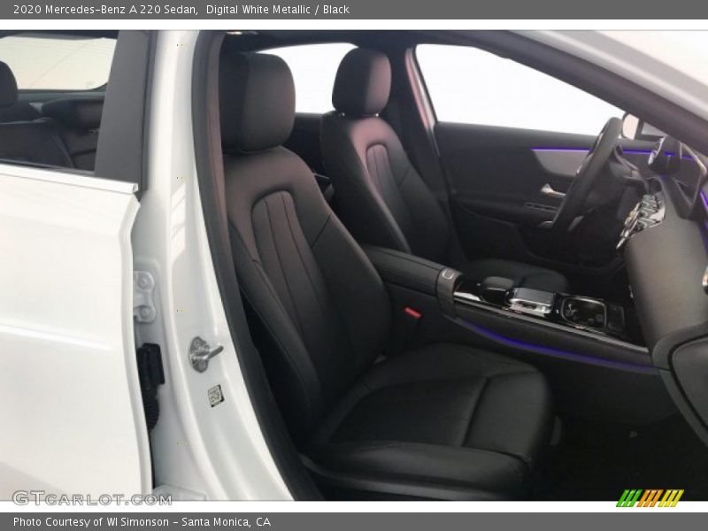 Digital White Metallic / Black 2020 Mercedes-Benz A 220 Sedan