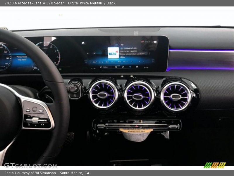 Digital White Metallic / Black 2020 Mercedes-Benz A 220 Sedan